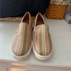 Clarks White Slip-On Shoes